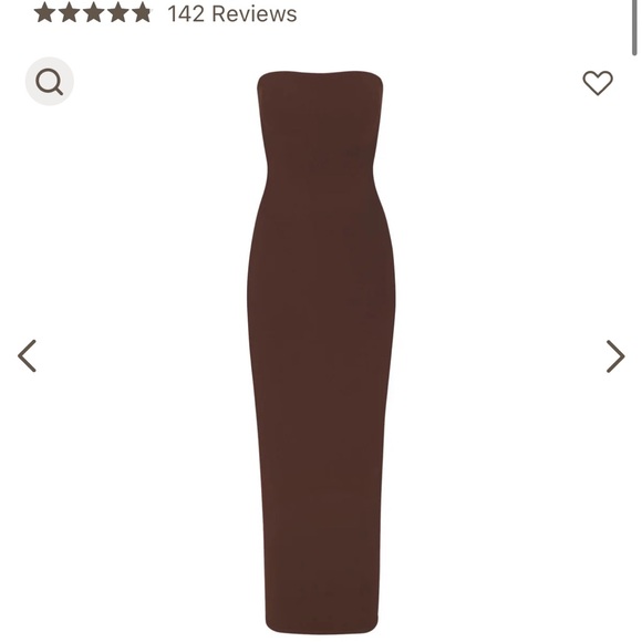 Skims Fits Everybody Tube Dress - Cocoa Brown - Picture 2 of 2